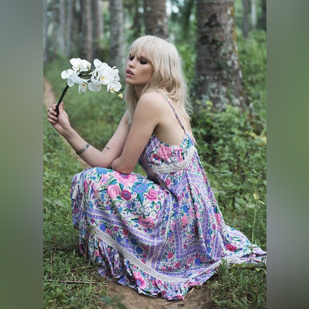 Spell babushka midi dress